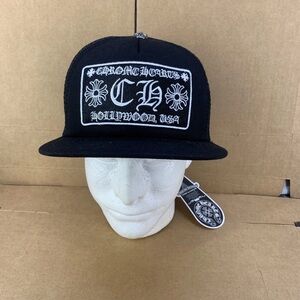 Chrome Heart Hat black and white